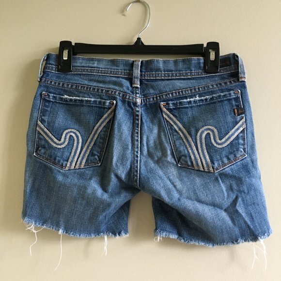 Citizens Of Humanity Womens Ingrid Flare Wimbledon #144 Stretch Jeans Shorts - Picture 3 of 8